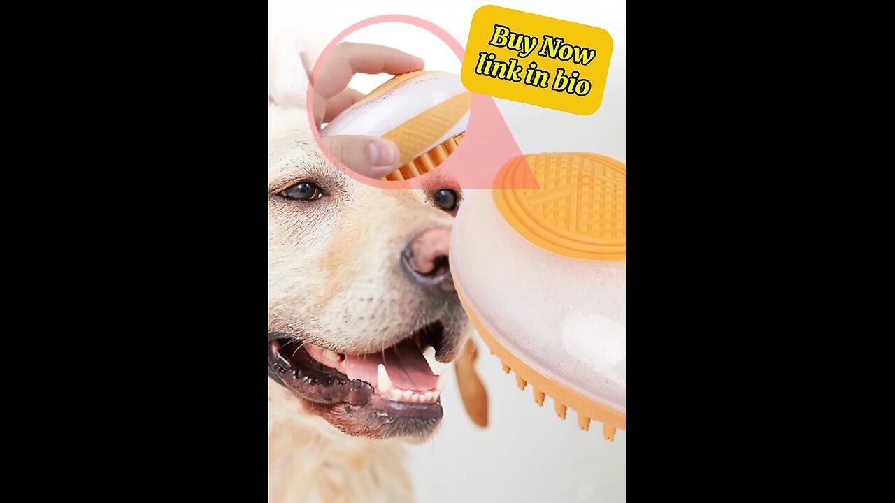 Dog Cat Bath Brush 2-in-1 Pet SPA Massage Comb Soft Silicone Pets Tool Pet Products