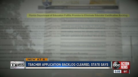 'Significant' teacher application backlog cleared, Florida's education boss declares