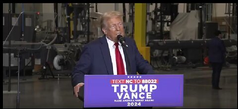 PRESIDENT TRUMP: If I were president, and a former president and leading candidate...