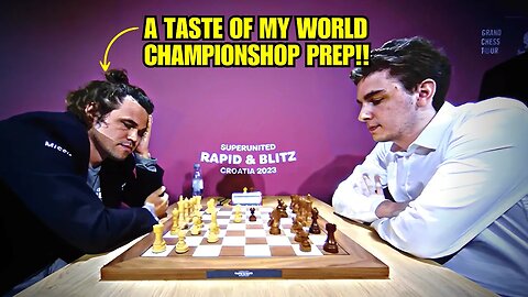 Magnus plays BEAUTIFUL CATALAN OPENING to DEMOLISH Duda in Rapid