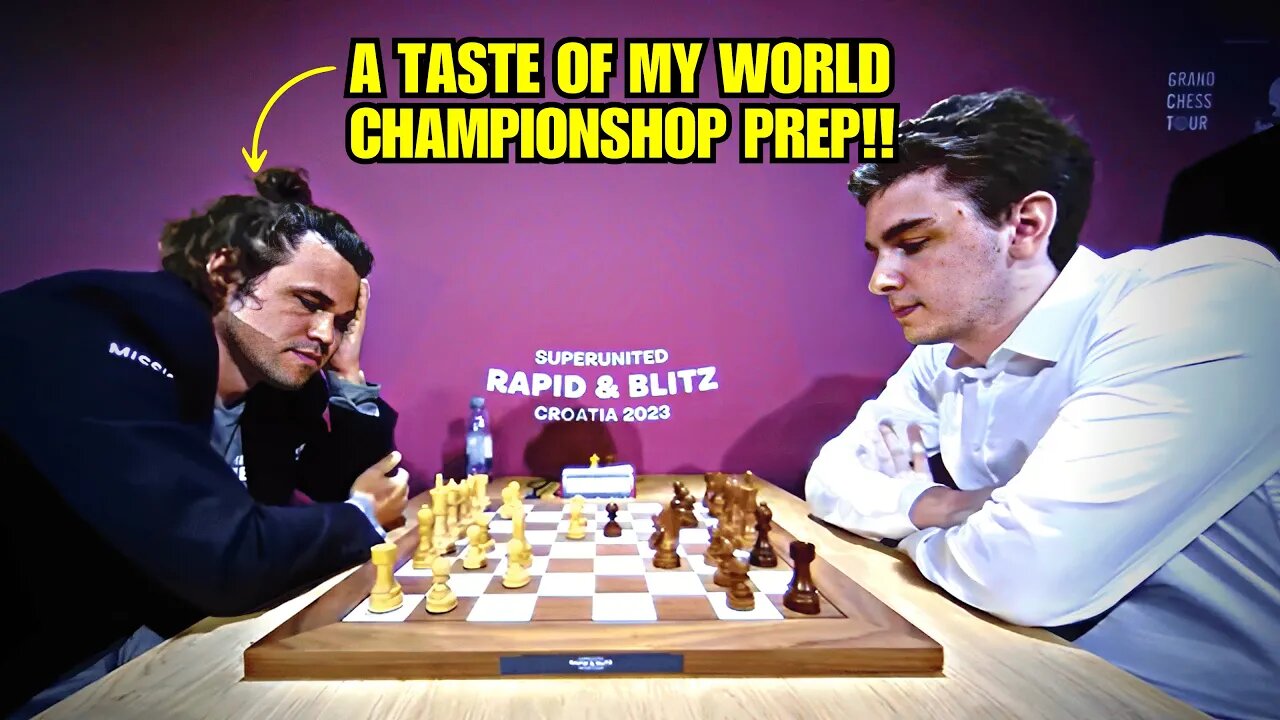 Magnus plays BEAUTIFUL CATALAN OPENING to DEMOLISH Duda in Rapid