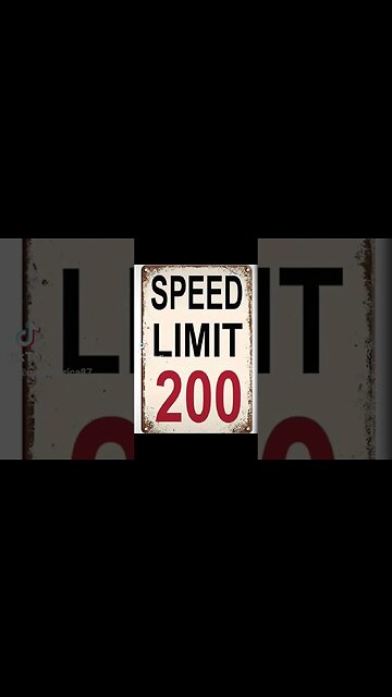 speed limit 1000 MPH.