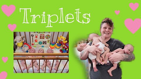 Silicone Triplets Morning Routine| Holding and Changing Babies| nlovewithrebonrs2011