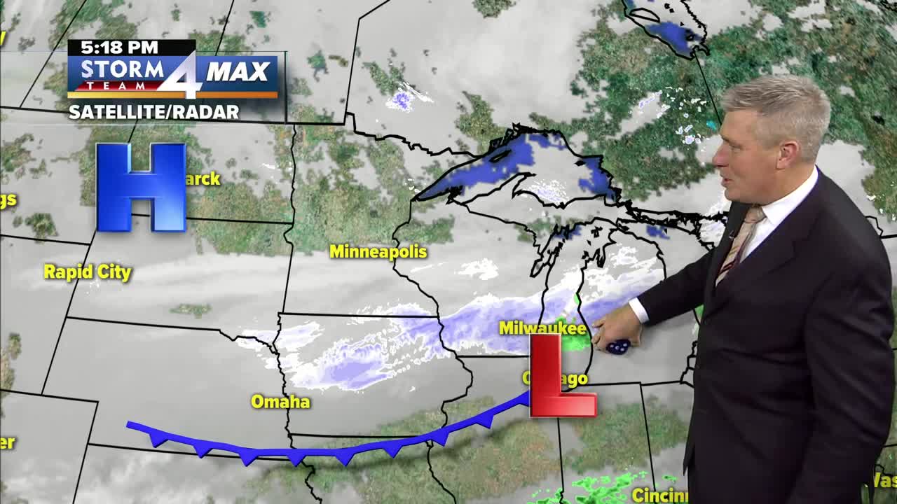 Snow continues into the evening, high of 29 tomorrow