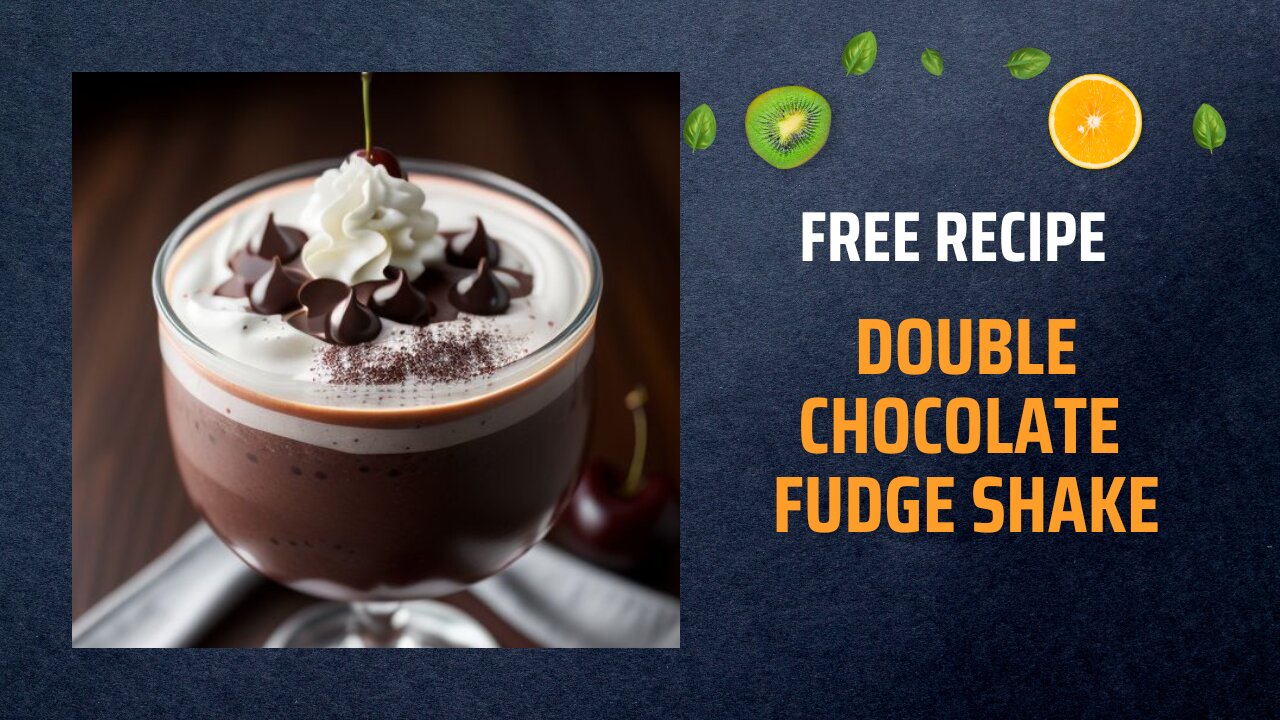 Free Double Chocolate Fudge Shake Recipe 🍫🥤