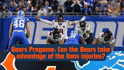 Chicago Bears Pregame: Can the Bears take advantage of the Lions injuries?