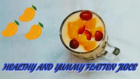 Healthy and Yummy Flatten Juice