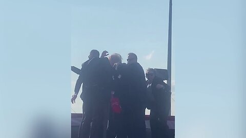 Trump Rally Attendees Confused, Duck As Bullets Fly Across The Stage