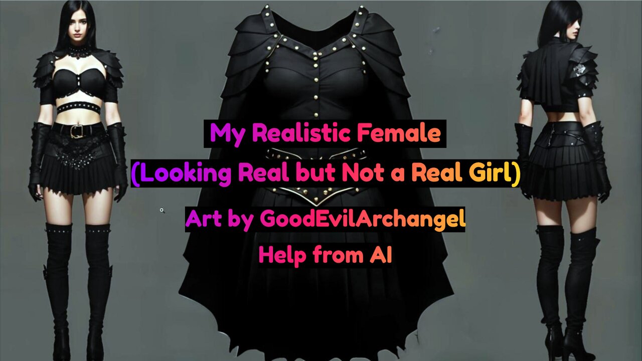 My Concept Art Combat Outfit Mini Skirt in Black Desert Online using AI Coding