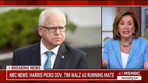 Pelosi Claims Radical Tim Walz Isn't A Leftist