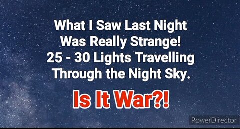 Bright Lights In A Line!