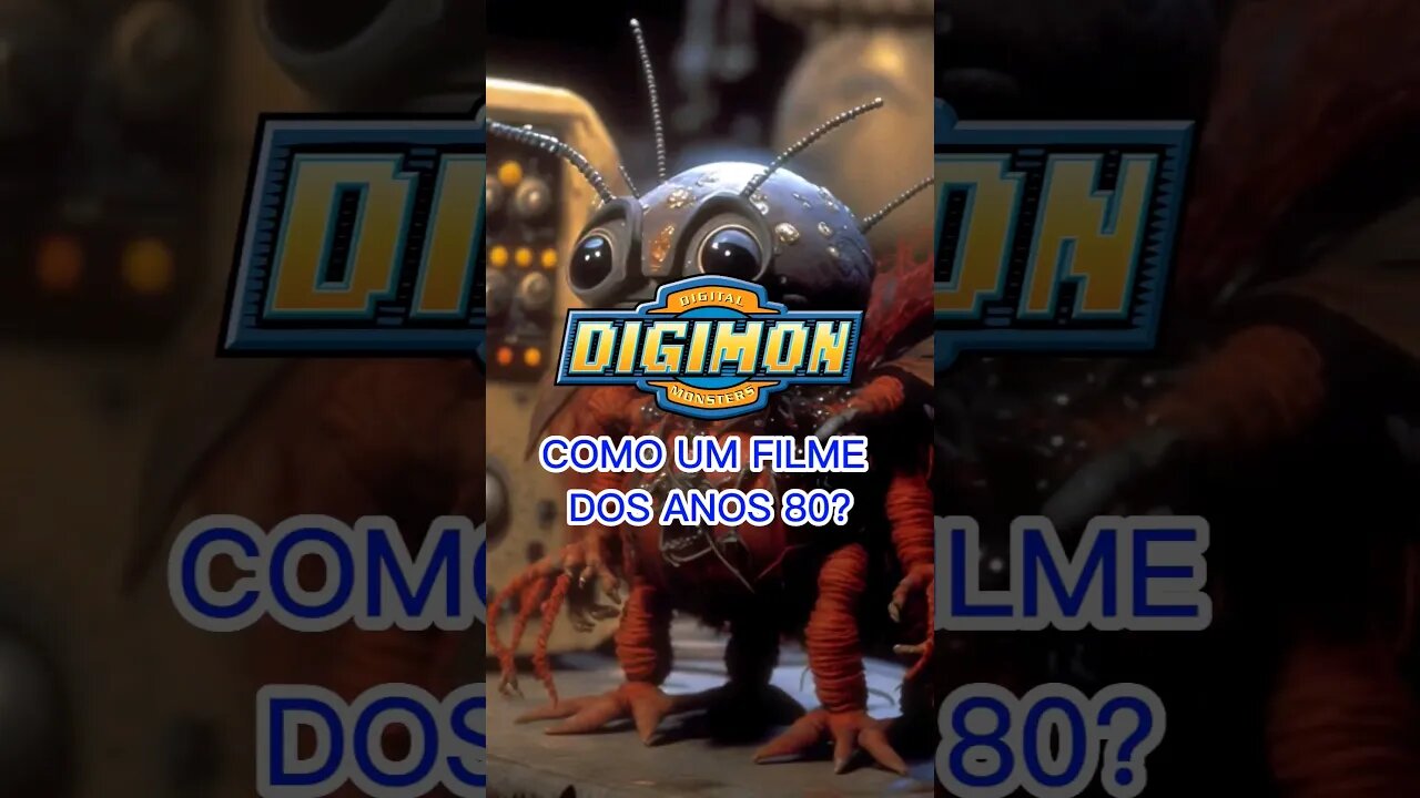 UMA IA RECRIOU OS DIGIMONS COMO SE FOSSEM DE FILMES DOS ANOS 80! #digimon #digimonadventure