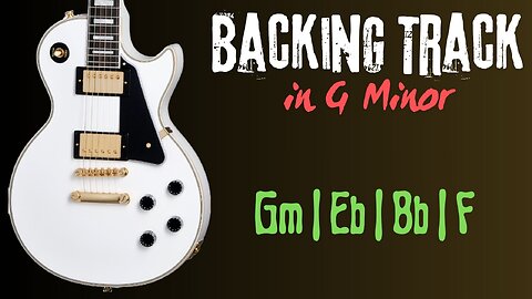 Rock in G minor Backing Track | 75 BPM