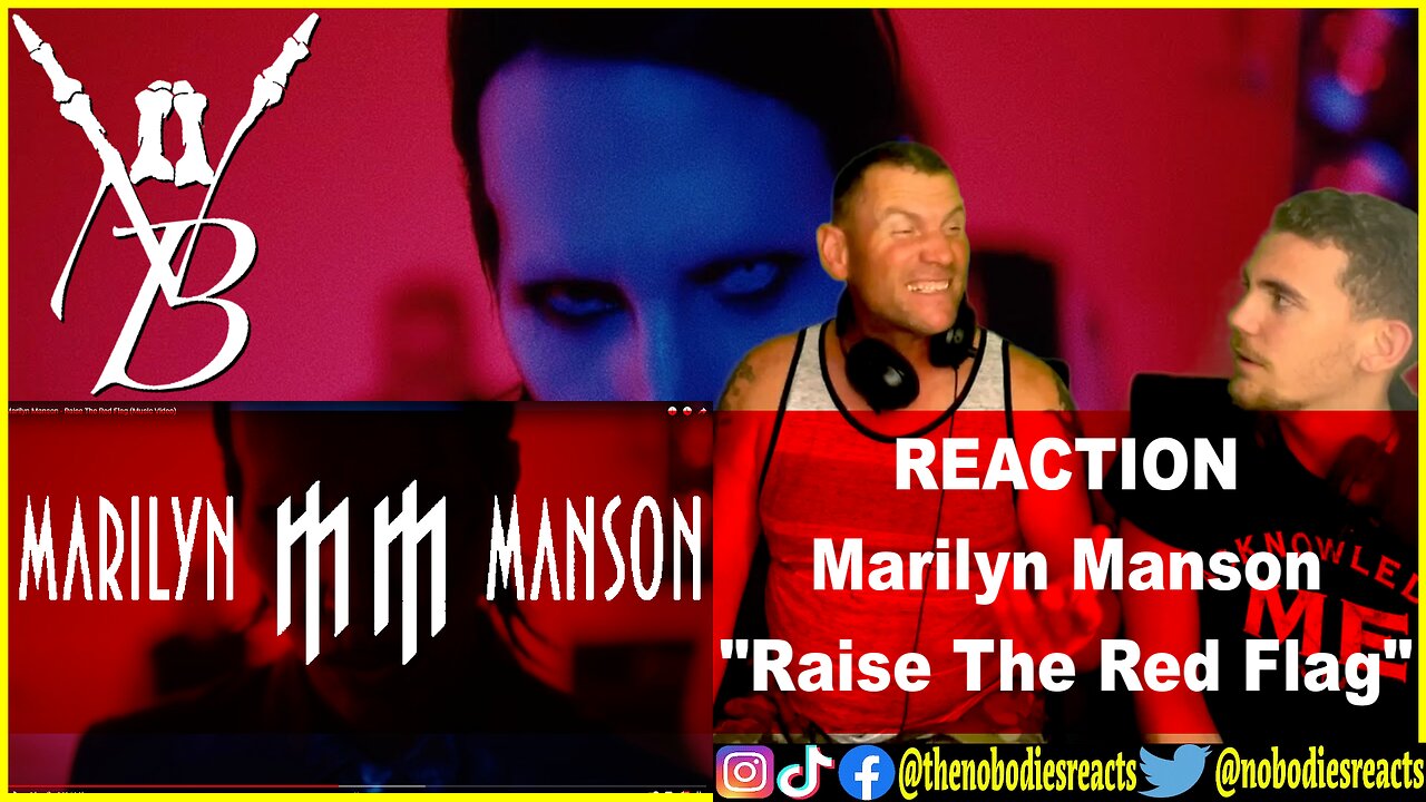 REACTION to Marilyn Manson "Raise The Red Flag"!