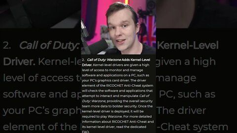 Ricochet Call of Duty Anti Cheat NOT READY for Vanguard Launch! Kernal Added To Warzone WEEKS LATER