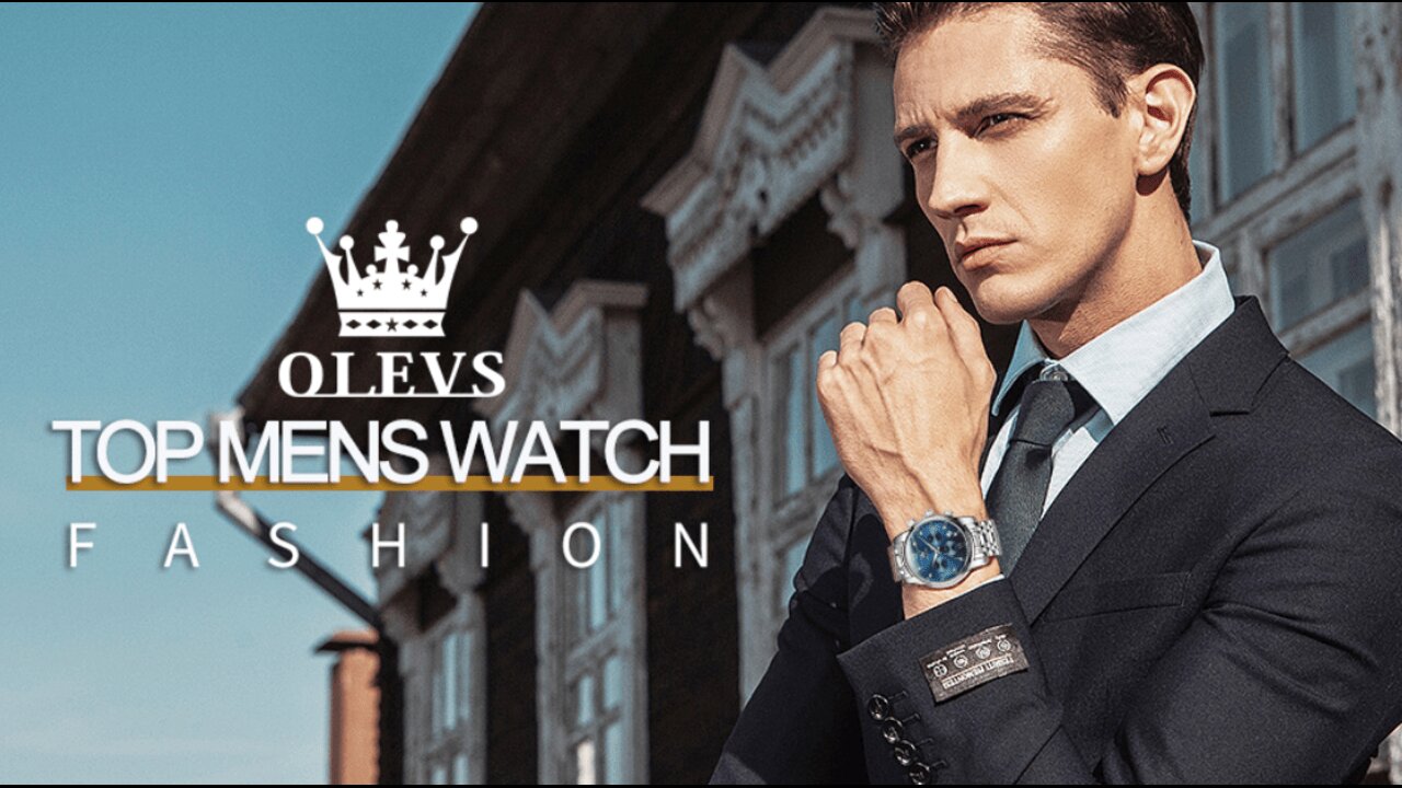 OLEVS Watches for Men with Date Luxury Big Face Waterproof Mens Wristwatch