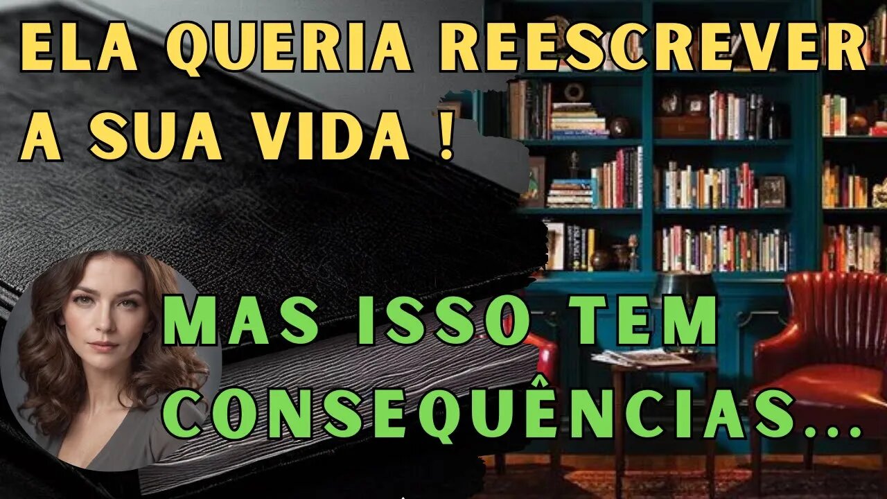 Reescrever a Sua VIDA Pode ser ATERRORIZANTE ! A Biblioteca Sombria da Meia Noite Conto de Terror