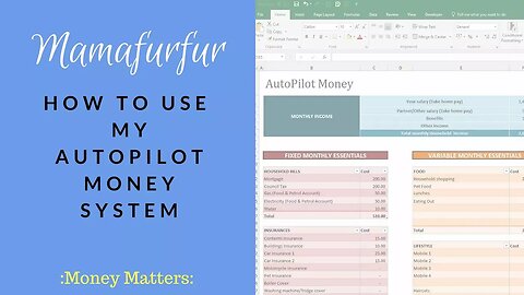 How to use my AutoPilot Money Budgetting & Financial Goals ¦ Easy weekly budgetting spreadsheet