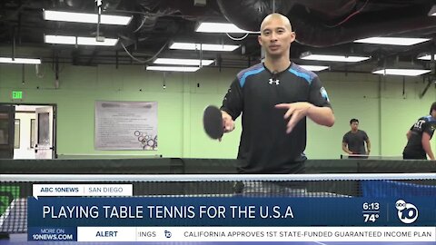 Oceanside table tennis player on US national team