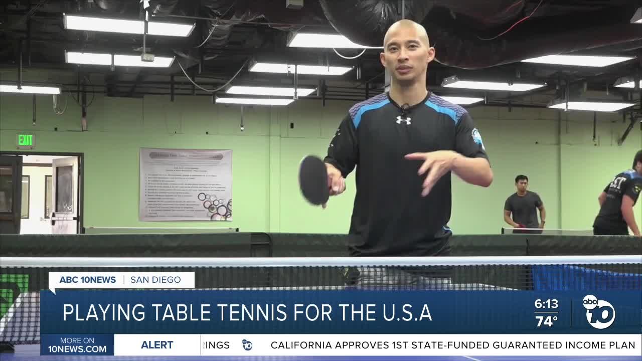 Oceanside table tennis player on US national team