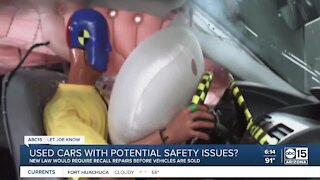 Used cars with potential safety issues
