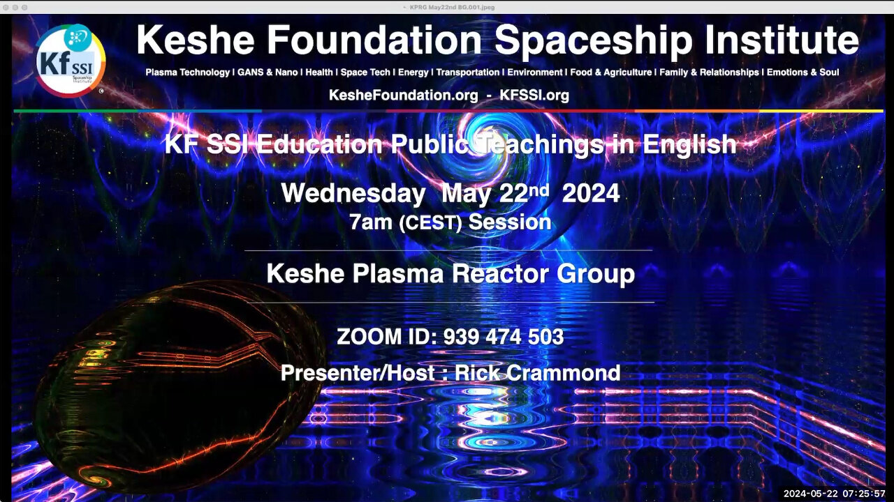 Keshe Plasma Reactor Group 2024-05-22-T1