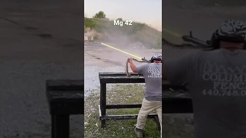 Mg 42 tracer rounds slow motion #mg42