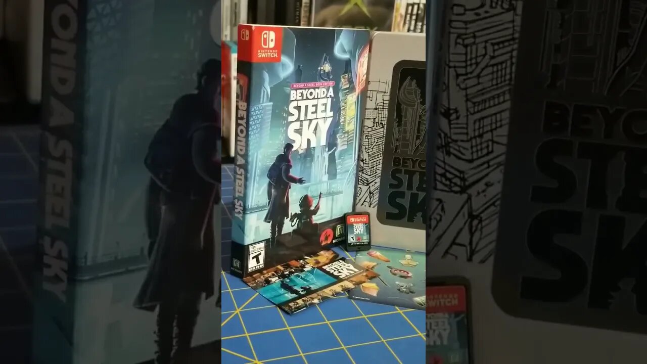 Beyond a Steel Sky on the Nintendo Switch. #nintendo #nintendoswitch #gaming #steelbook #microids