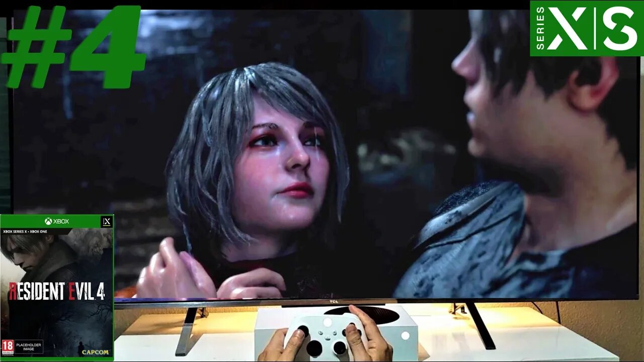 RESIDENT EVIL 4 Remake no Xbox Series S - Parte 4: HELP LEON!.. ASHLEY ENCONTRADA!! PTBR