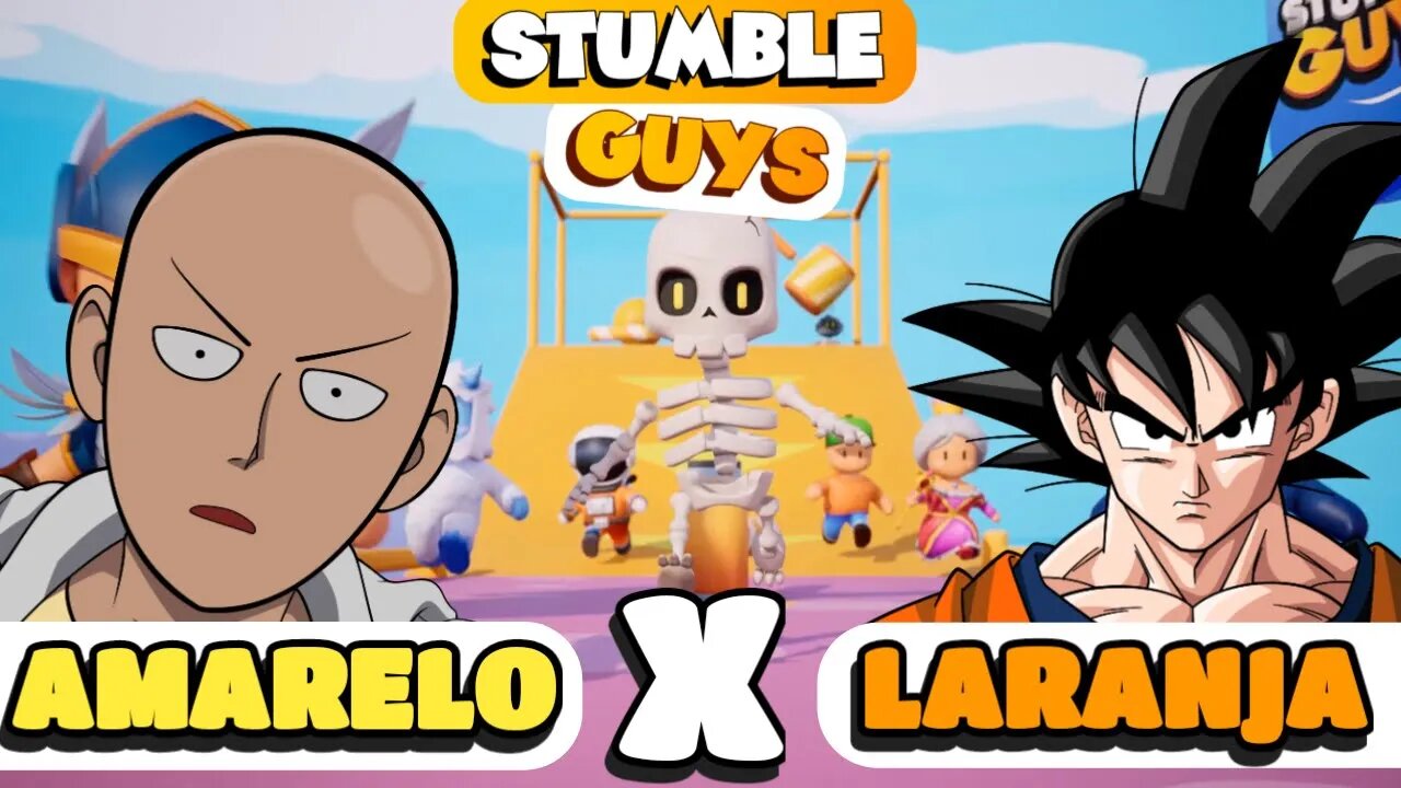 #stumbleguys , SAITAMA AMARELO X LARANJA GOKU