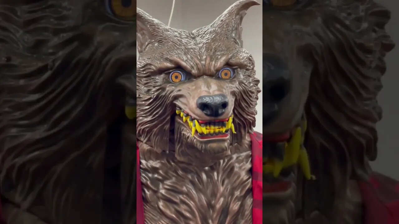 Creepy giant werewolf is watching me 👀 #shorts