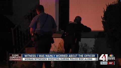 Woman on ride-along with Belton PD when suspect open fires