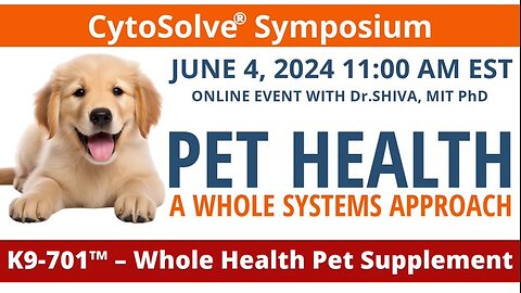 Watch CytoSolve® Symposium - Pet Health Systems Approach