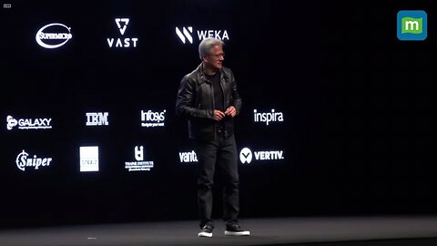 Nvidia CEO Jensen Huang with Mukesh Ambani