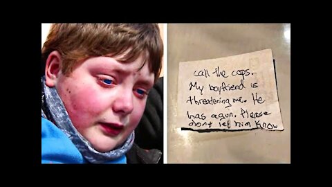 9-Year-Old Boy Gives Police Officer A Secret Note – Cop Reads It And Jumps Out Of His Chair In Shock
