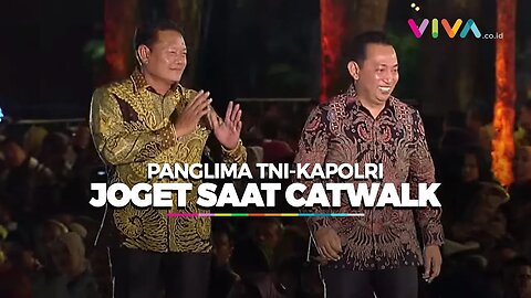Duet Maut Yudo Margono dan Listyo Sigit di Catwalk, Puan Maharani Cetar Bak Model