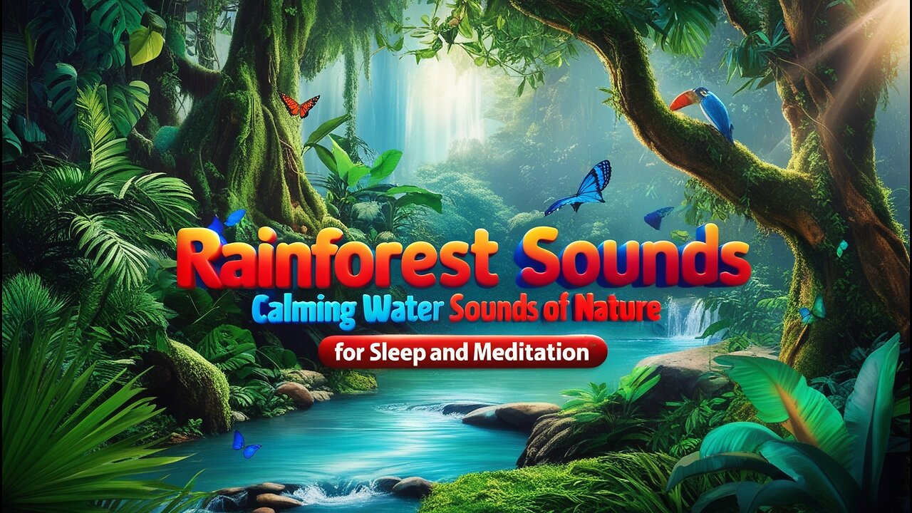 🌿 Rainforest Sounds | Calming Water Sounds of Nature for Sleep and Meditation 🌿