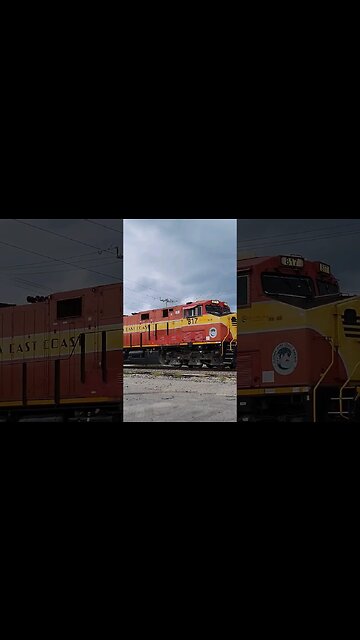 Florida East Coast Railway FEC-105 at South Daytona July 7 2023 #railfanrob #fec105