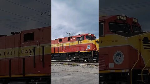 Florida East Coast Railway FEC-105 at South Daytona July 7 2023 #railfanrob #fec105