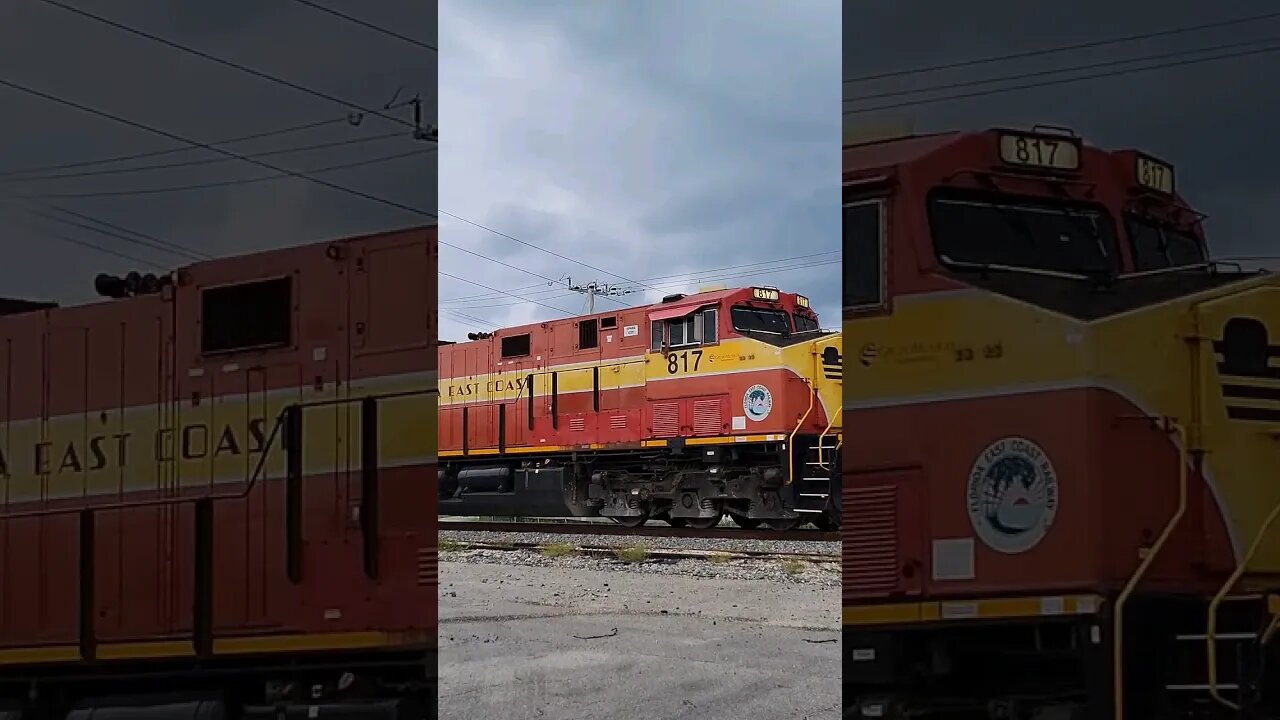 Florida East Coast Railway FEC-105 at South Daytona July 7 2023 #railfanrob #fec105