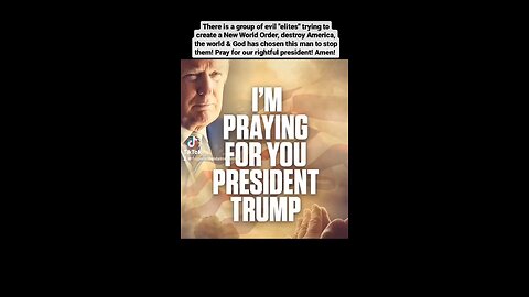 We continue praying for our rightful president, His family, America, Israel, the world!