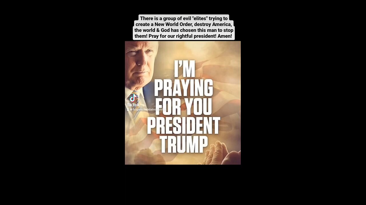 We continue praying for our rightful president, His family, America, Israel, the world!