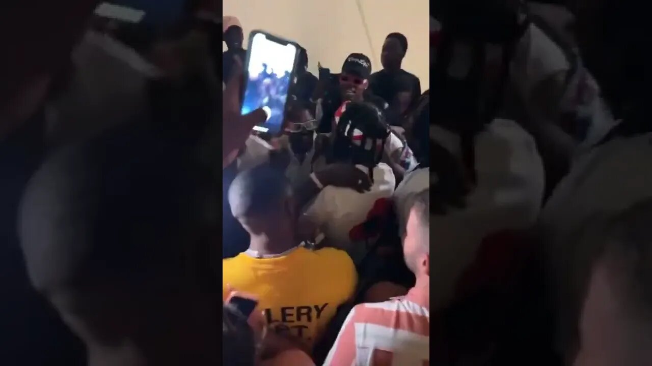 Naira Marley "freestyle" for Wizkid x Focalistic and others at afronation backstage !!!🇵🇹