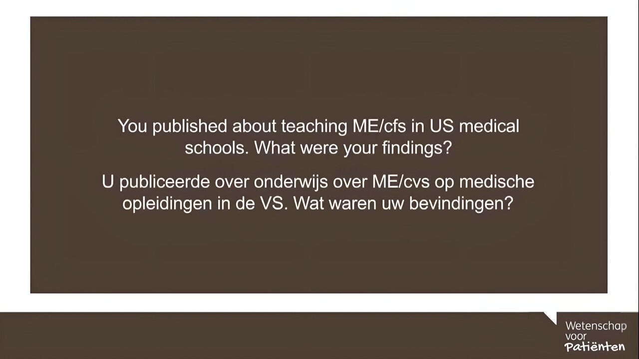 You published about teaching about ME/cfs in US medical schools? What were your findings? - Leonard Jason (Psychologist)