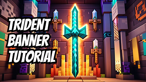 How To Make A Trident Banner In Minecraft
