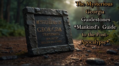 The Mysterious Georgia Guide stones - Mankind's Guide to the Post Apocalypse