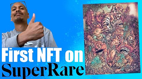 This is how I illustrated my NFT - procreate speed drawing - NFT artists on superrare