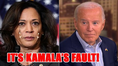 Joe Biden ENDS Kamala Harris' campaign! BLAMES her the COUNTRY FAILING!