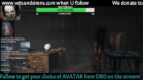 Free DBD avatar if when U help defeat a boss in my stream!