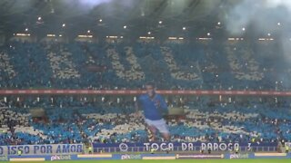 Torcida do Vasco calando a do Cruzeiro no Mineirão na hora do mosaico